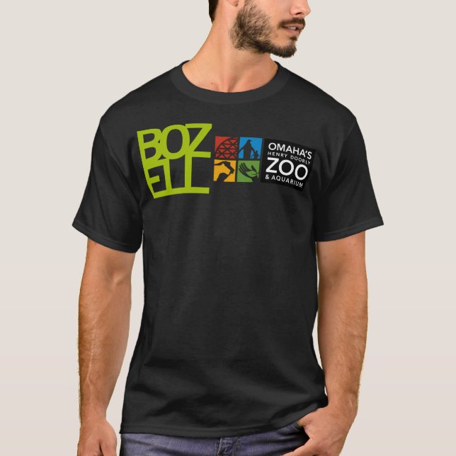 Camiseta Logotipo1 do zoológico Hd Omahas (Frente)