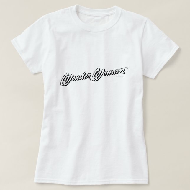 Camiseta Logotipo 1 da Mulher Maravilha (Frente do Design)