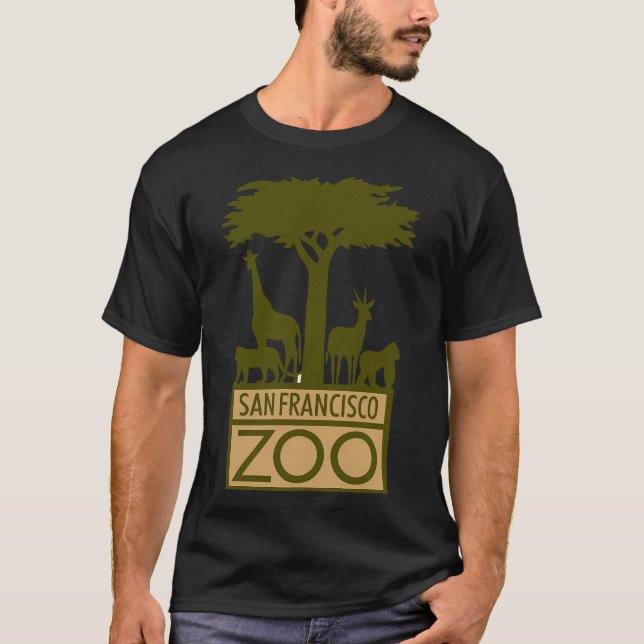 Camiseta Logotipo 1 do Zoo em São Francisco (Frente)