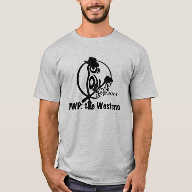 Camiseta Logotipo 2015 - homens negros de PWP (Frente)