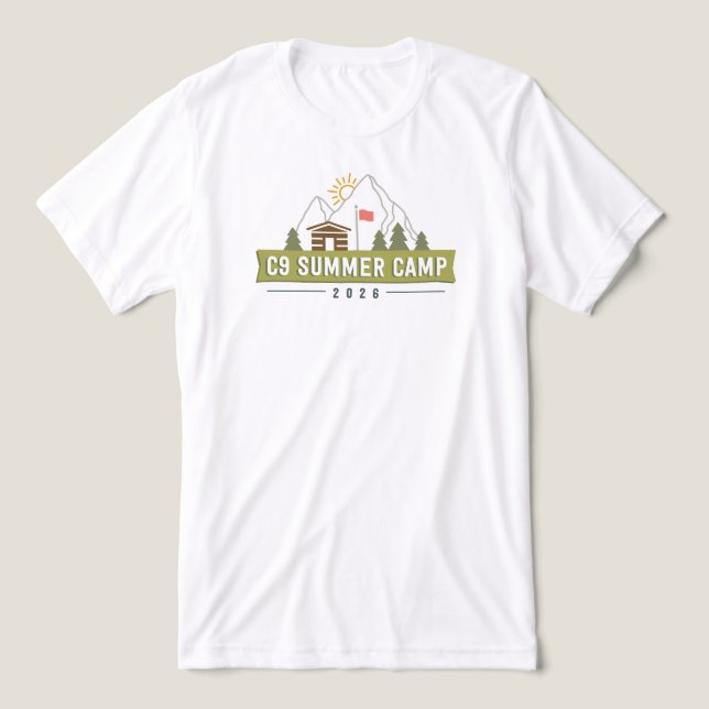 Camiseta Logotipo 2026 - Branco (Design frontal)
