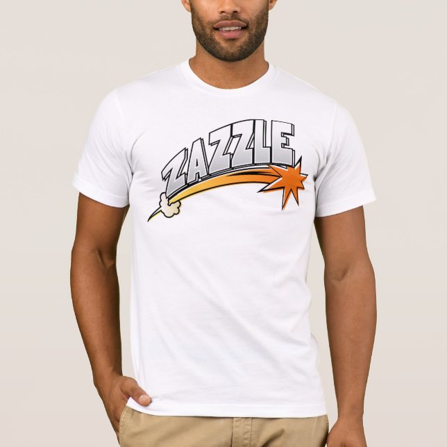 Camiseta Logotipo 2 de Zazzle (estilo dos desenhos (Frente)