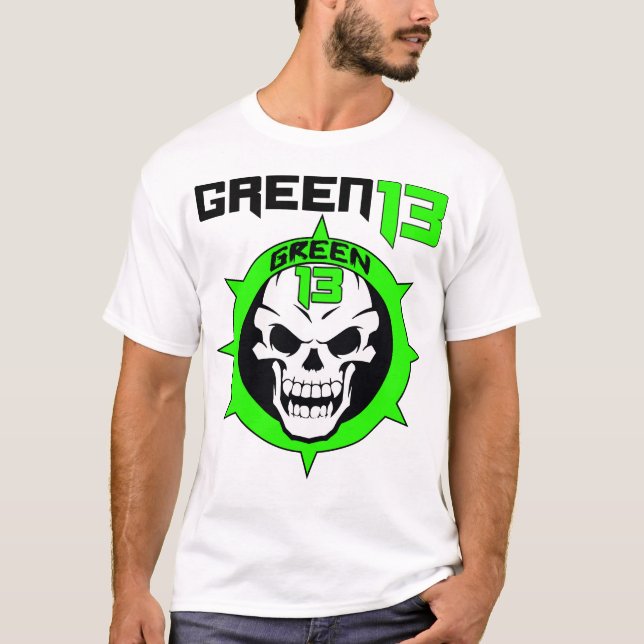 Camiseta Logotipo 2 do crânio tomado partido (branco) (Frente)