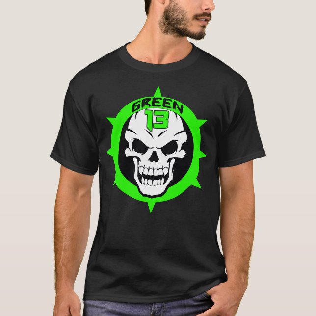 Camiseta Logotipo 2 do crânio tomado partido (preto) (Frente)