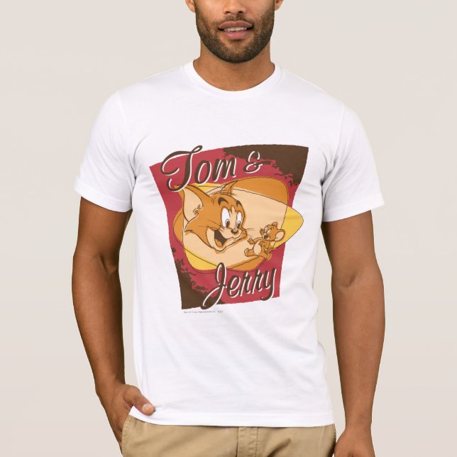 Camiseta Logotipo 2 do Tom e do Jerry (Frente)