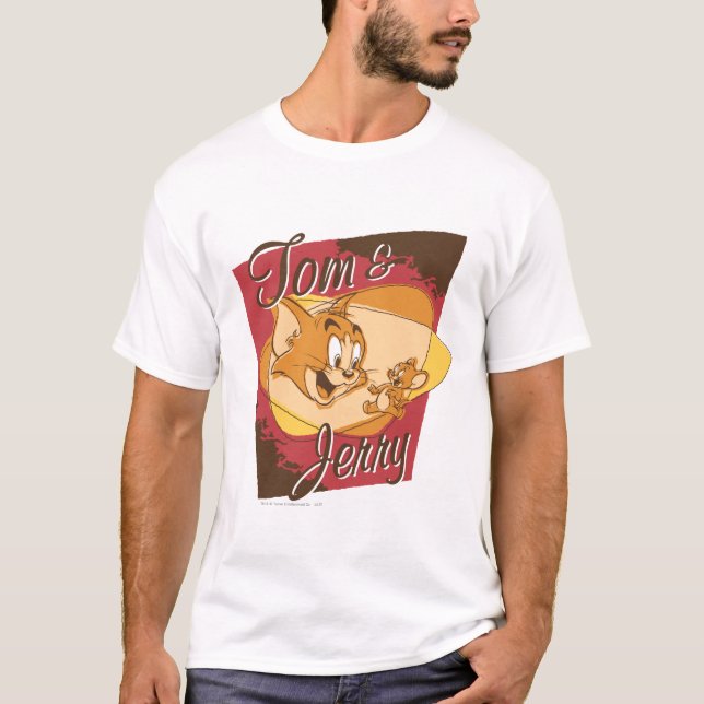 Camiseta Logotipo 2 do Tom e do Jerry (Frente)