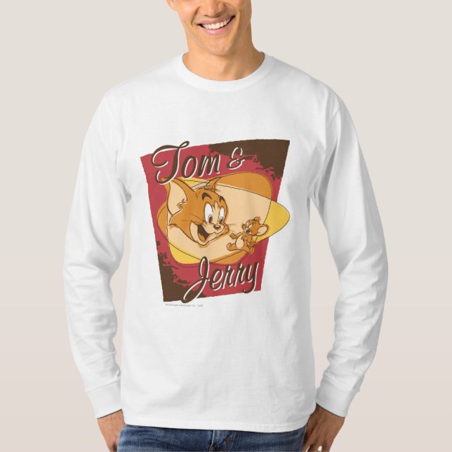 Camiseta Logotipo 2 do Tom e do Jerry (Frente)
