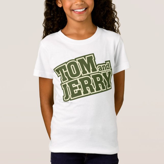 Camiseta Logotipo 3 de Tom e Jerry (Frente)