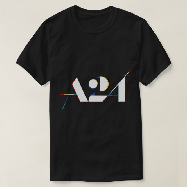 Camiseta Logotipo A24 3D ativo (Frente do Design)