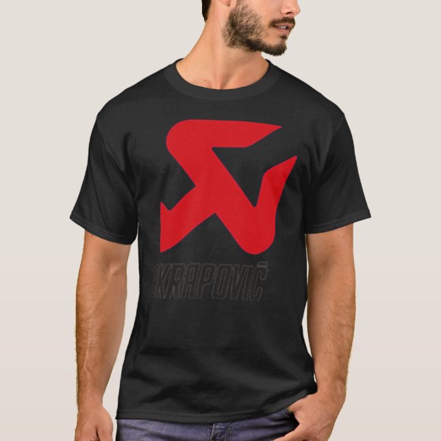 Camiseta Logotipo Akrapovic Clássico T-Shirt (Frente)