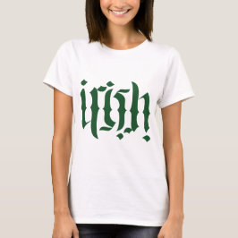 Camiseta Logotipo Ambigram irlandês
