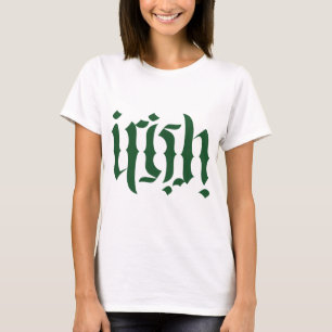 Camiseta Logotipo Ambigram irlandês
