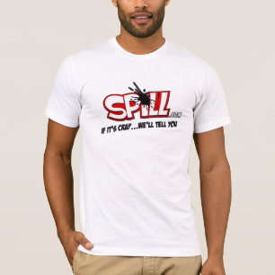Camiseta Logotipo americano T do derramar do roupa