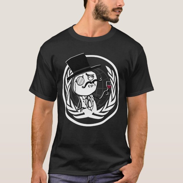 Camiseta Logotipo anónimo de LulzSec (Frente)