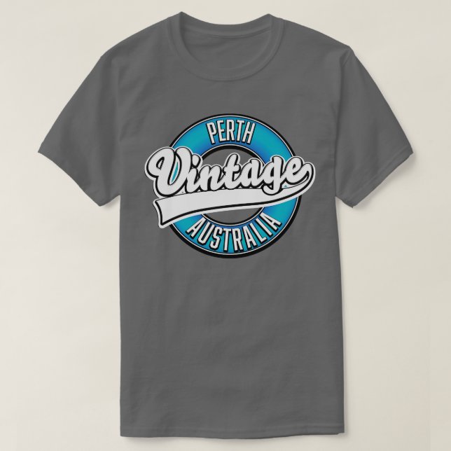 Camiseta Logotipo antigo da Perth Austrália (Frente do Design)