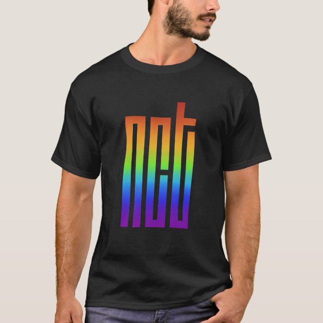 Camiseta Logotipo arco-íris NCT (Frente)