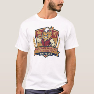 Camiseta Logotipo Atlético da Universidade de Waffle Belga