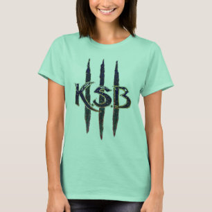 Camiseta Logotipo azul do Grunge de KSB