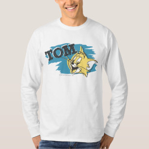 Camiseta Logotipo azul e amarelo de Tom
