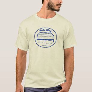 Camiseta Logotipo Azul Sofa King Engraçado Sintonia Person