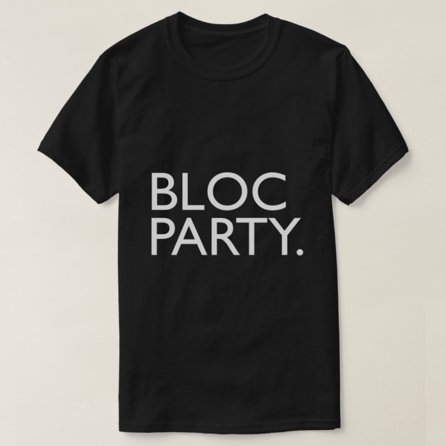 Camiseta logotipo banda BLOC PARTY branco62.png (Frente do Design)