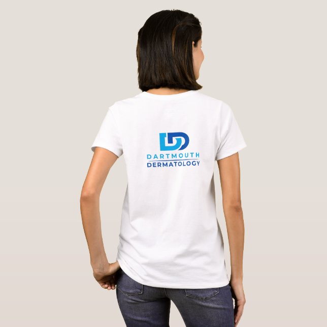 Camiseta Logotipo Básico de Camisa-T, de uso feminino (Parte Traseira Completa)