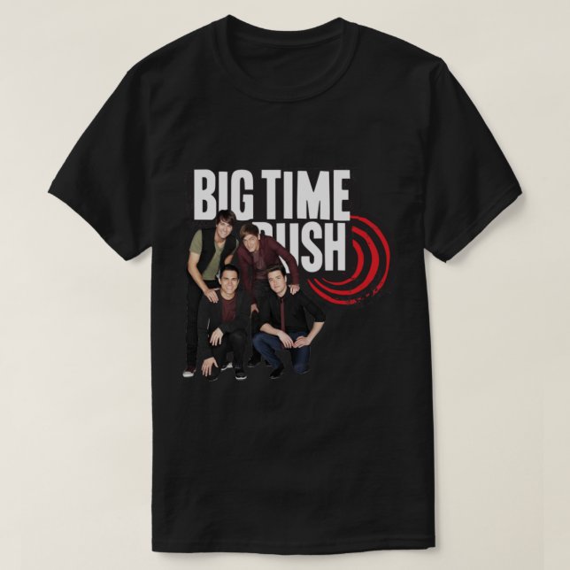 Camiseta Logótipo Big Time Rush e membros (Frente do Design)