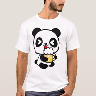 Camiseta Logotipo Bold Panda Esportivo Equipe de promoção d