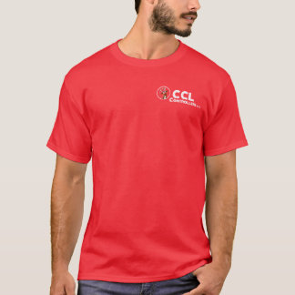 Camiseta Logotipo branco das controladoras CCL