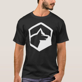 Camiseta Logotipo branco do Wolf Mountain