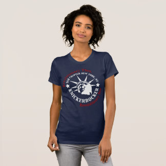 Camiseta Logotipo branco e azul de Knickerbocker