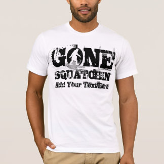 Camiseta Logotipo branco * Gone Squatchin*