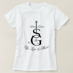 Camiseta Logotipo cabido boneca do SG do T das senhoras