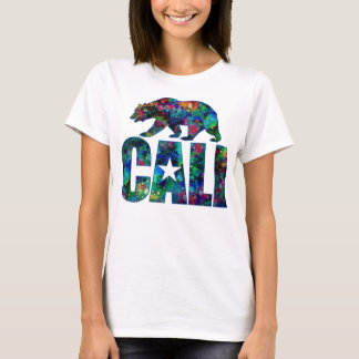Camiseta Logotipo Cali Tie-Dye e Urso Grizzly