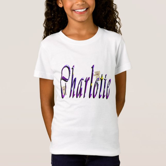 Camiseta Logotipo Charlotte Name (Frente)