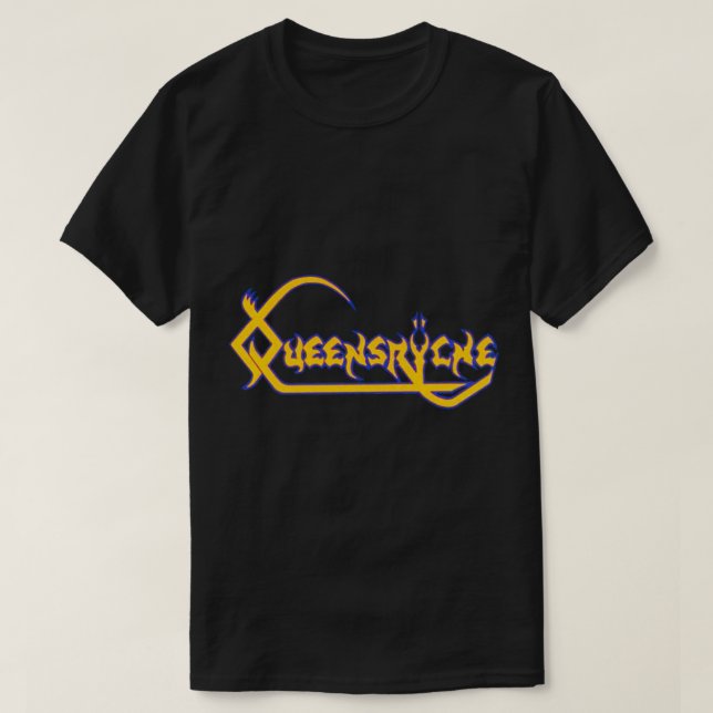 Camiseta logotipo clássico da banda kerangtoeroe queensrych (Frente do Design)
