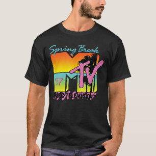Camiseta Logotipo Clássico da MTV Spring Break 87