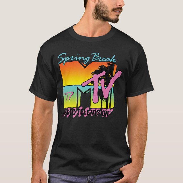 Camiseta Logotipo Clássico da MTV Spring Break 87 (Frente)
