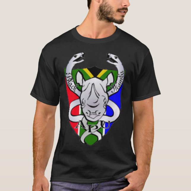 Camiseta Logotipo clássico da unidade anti-caça ao mamba pr (Frente)