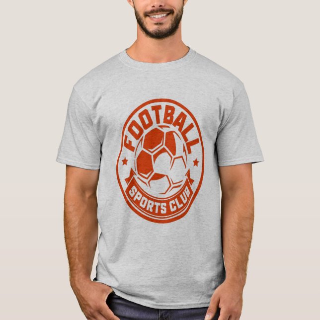 Camiseta Logotipo Clássico de Equipe de Futebol (Frente)
