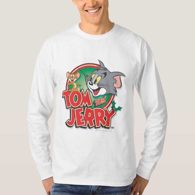 Camiseta Logotipo clássico do Tom e do Jerry (Frente)