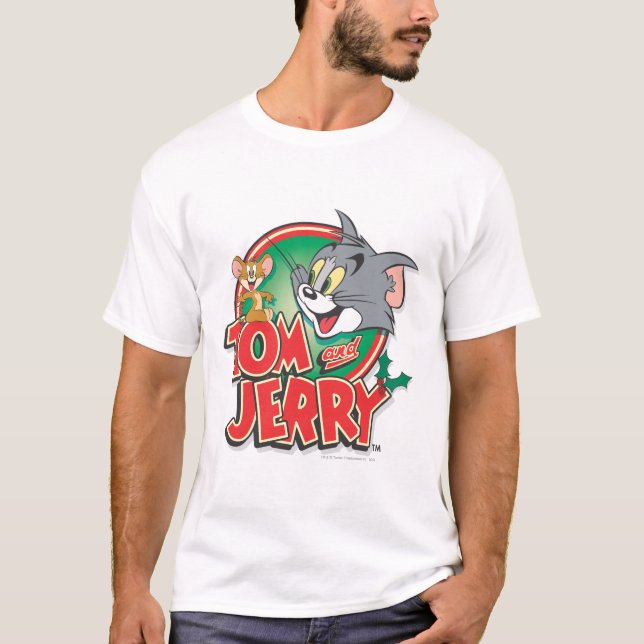Camiseta Logotipo clássico do Tom e do Jerry (Frente)