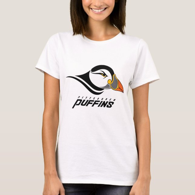 Camiseta Logotipo Clássico dos Pittsburgh Puffins (Frente)