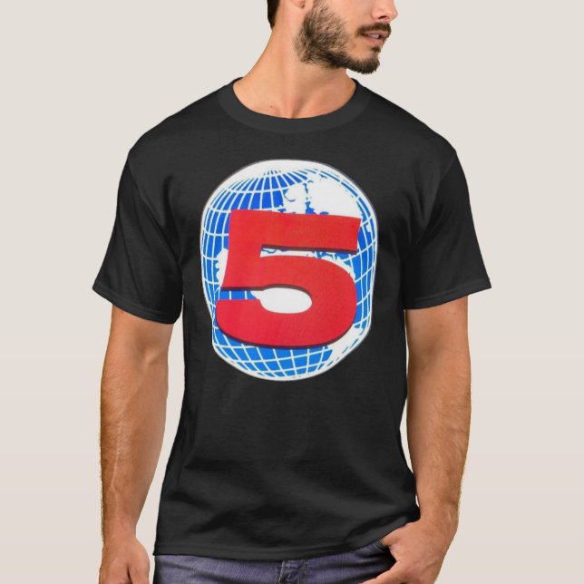 Camiseta Logotipo Clássico T-Shirt do Canal 5 (Frente)