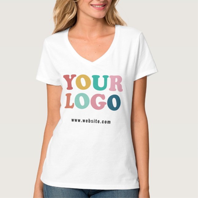 Camiseta Logotipo comercial da empresa personalizada (Frente)