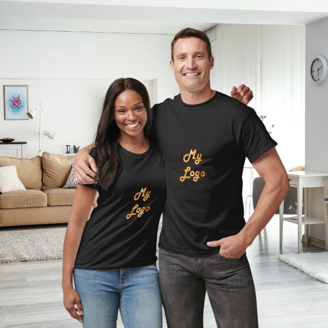 Camiseta Logotipo comercial do ouro preto (Criador carregado)