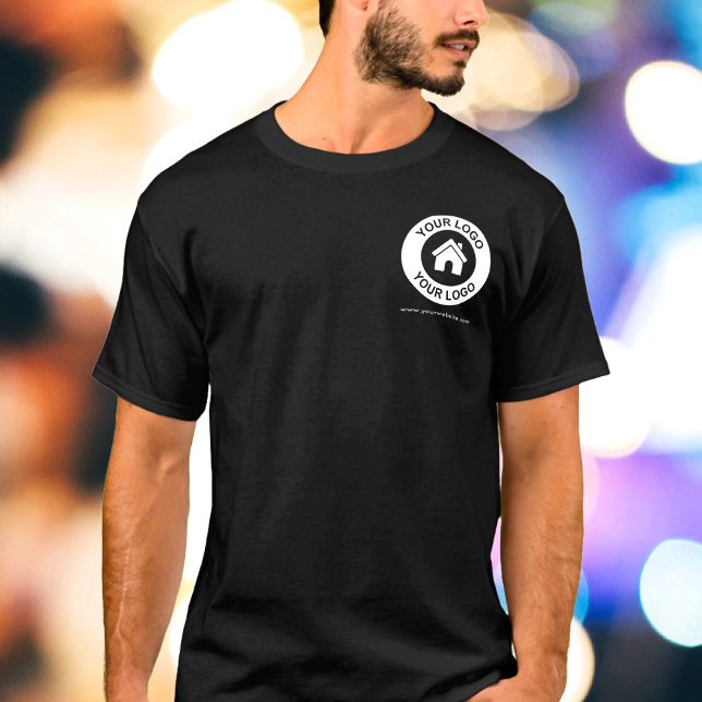 Camiseta Logotipo comercial personalizado Preto masculino n (Criador carregado)