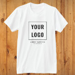 Camiseta Logotipo comercial - Profissional simples<br><div class="desc">Adicione seu logotipo.</div>