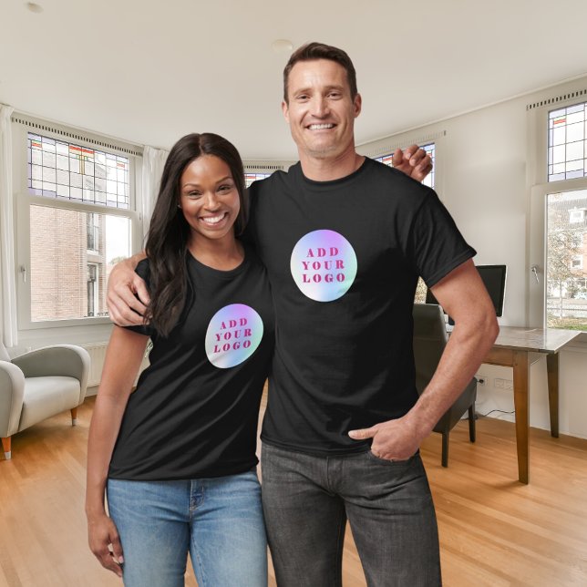 Camiseta Logótipo comercial - trabalhador negro (Criador carregado)