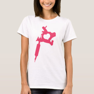 Camiseta logotipo cor-de-rosa